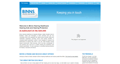 Desktop Screenshot of binnshearinghealthcare.co.uk